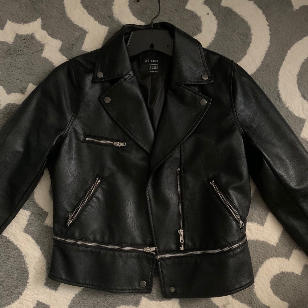 Faux leather jacket from Cotton On